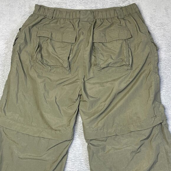 Suisse Sport Convertible Cargo Pants Mens XL Green Nylon Lightweight Hiking Trek - Picture 8 of 15